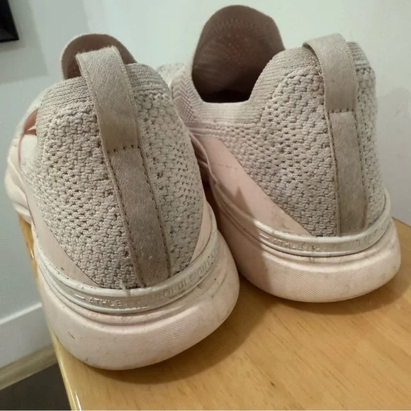 APL Women's Light Pink and White Slip-On Sneakers - Picture 5 of 6